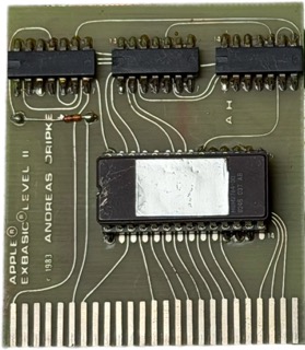 Apple EXBASIC Level II von Andreas Dripke – originale Apple-IIe-ROM-Karte von 1983