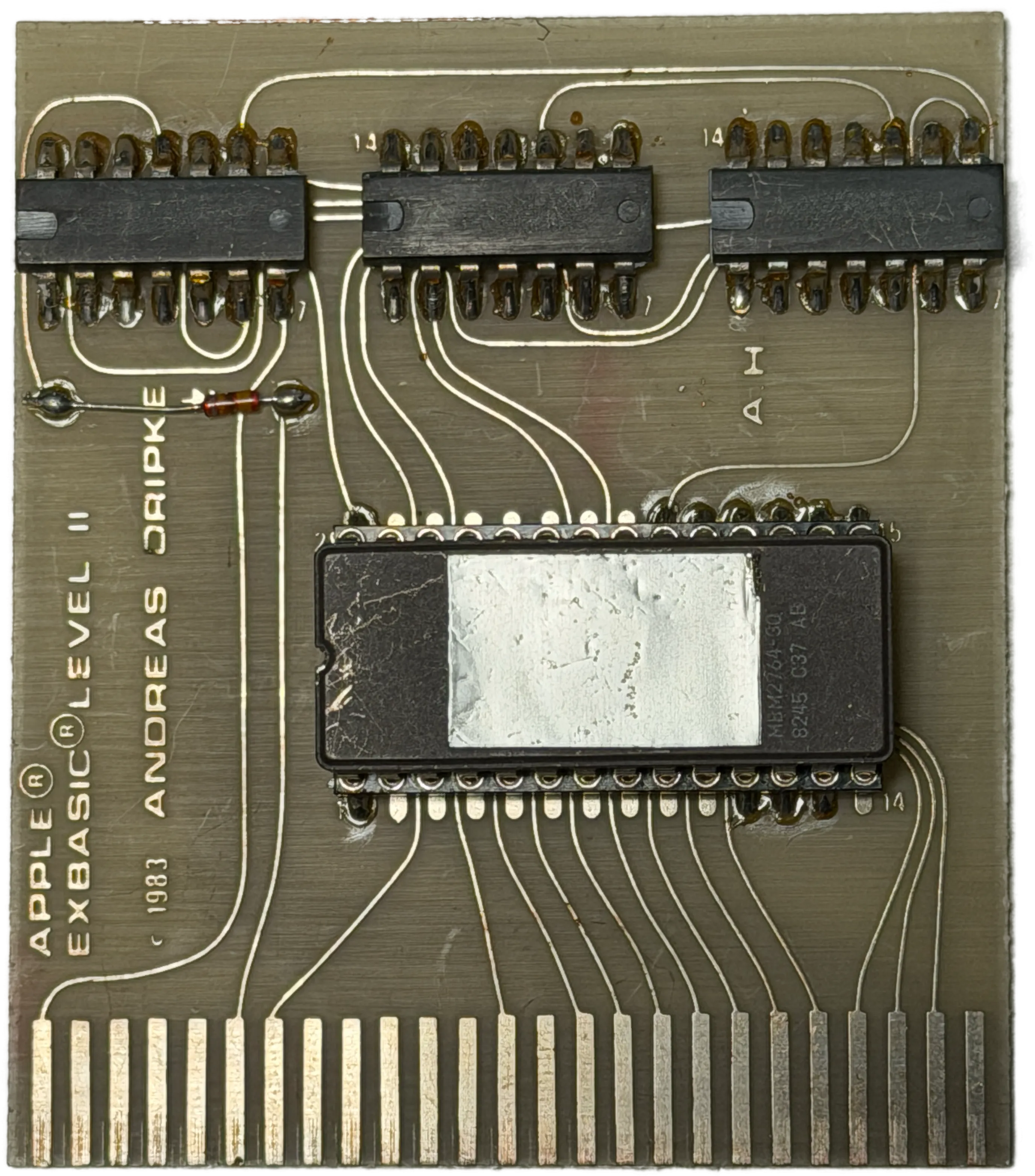 Apple EXBASIC Level II von Andreas Dripke – originale Apple-IIe-ROM-Karte von 1983