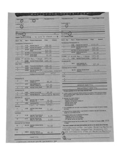 Macintosh Order Form