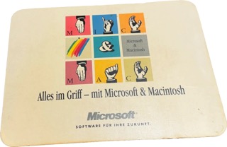 Microsoft & Macintosh Mauspad „Alles im Griff“