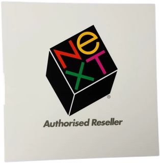 NeXT Authorised Reseller Händlerschild – unbenutztes Original