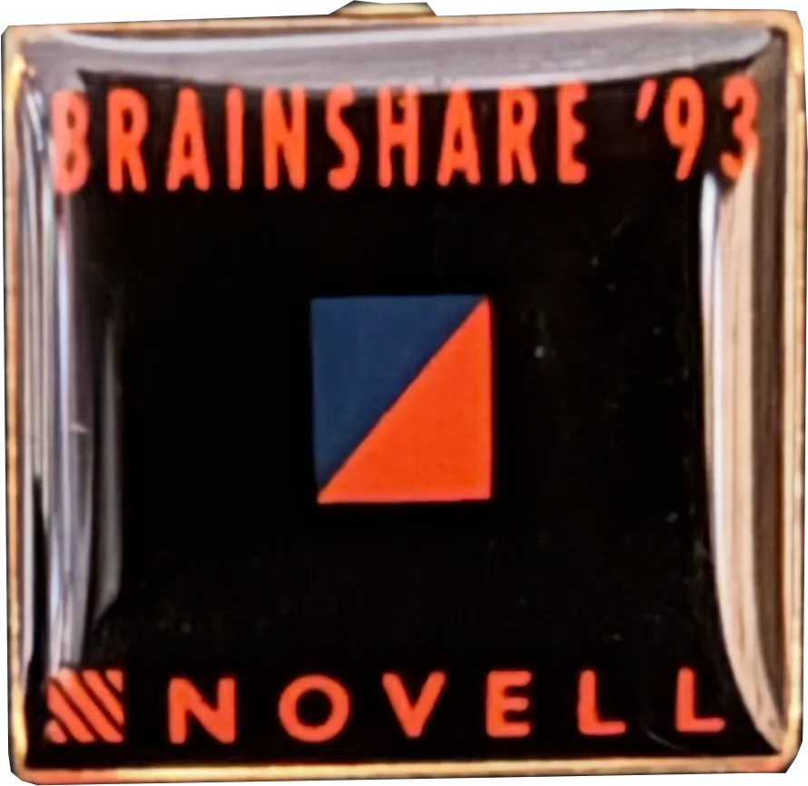 Novell BrainShare '93 Ansteckpin