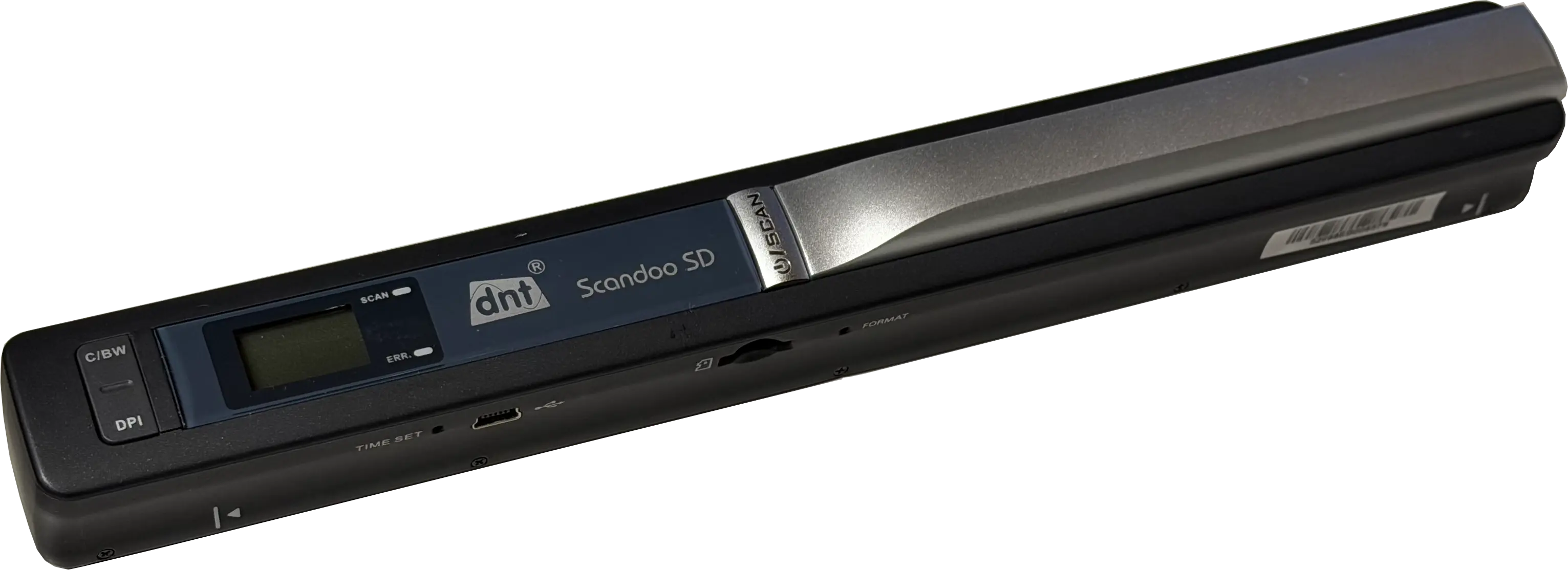 dnt Scandoo SD – Oberseite mit Display und Bedienelementen