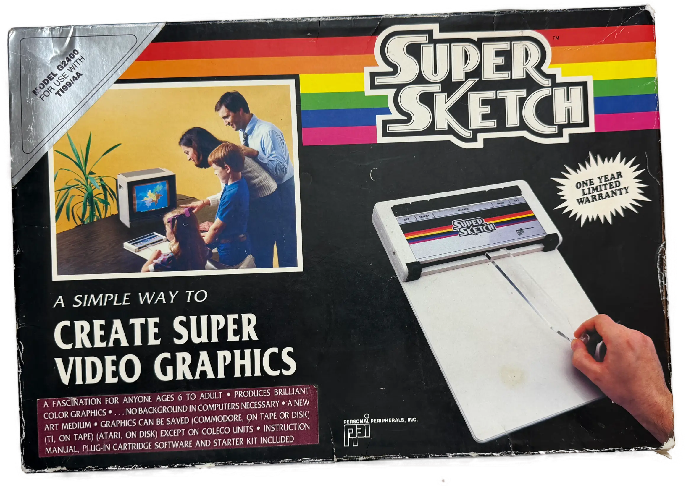Originalverpackung des Personal Peripherals Super Sketch G2400 für TI-99/4A