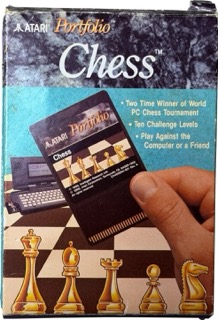 Originalverpackung von Atari Portfolio Chess