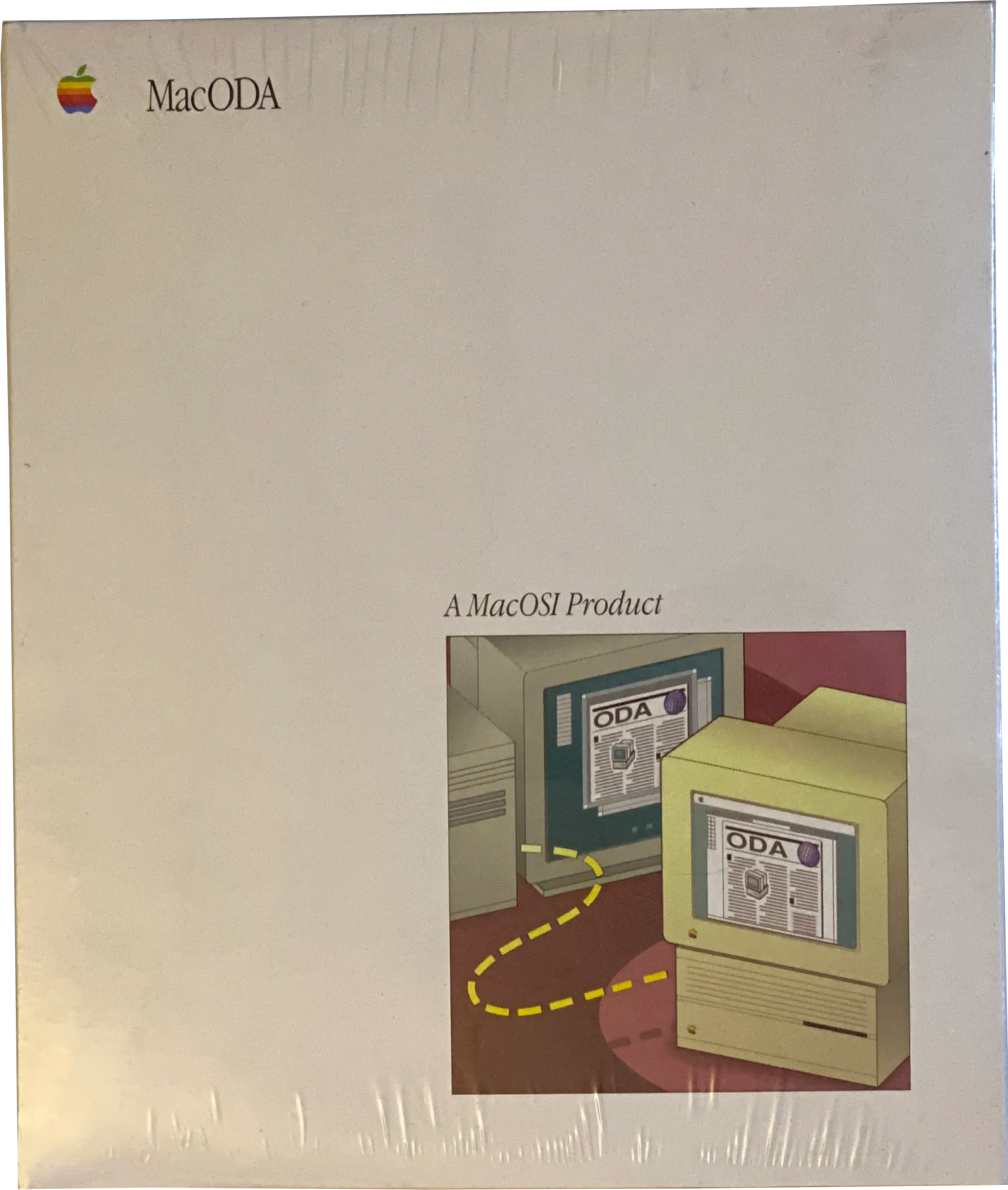 Original eingeschweißte Apple-MacODA-Verpackung mit Kennzeichnung „A MacOSI Product“
