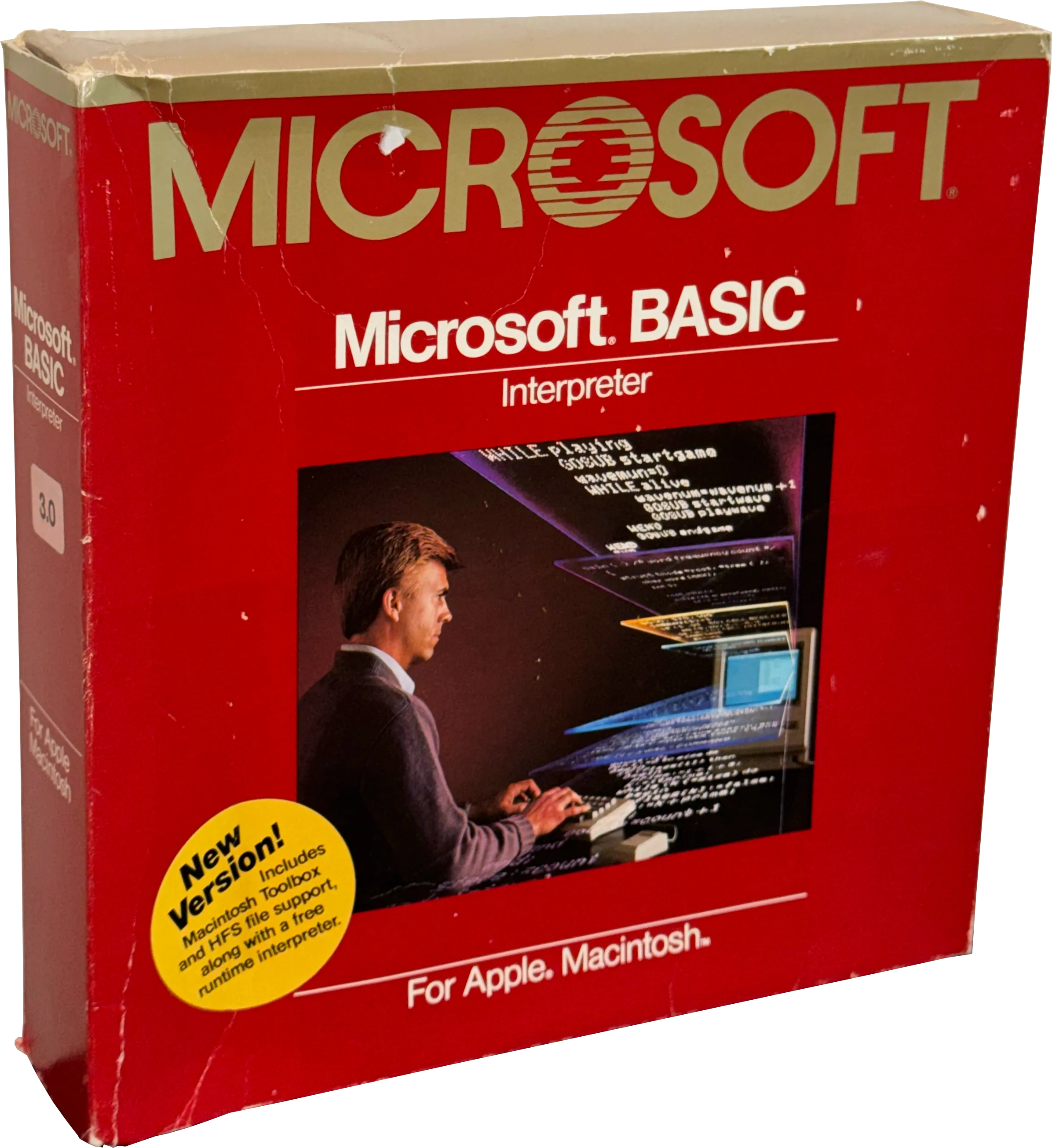 Microsoft BASIC Interpreter 3.0 – Originalverpackung für Apple Macintosh